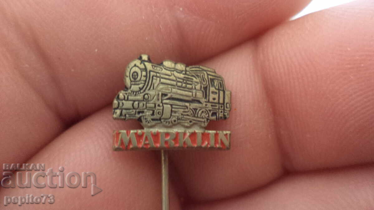 значка рекламна ,Marklin, парен локомотив