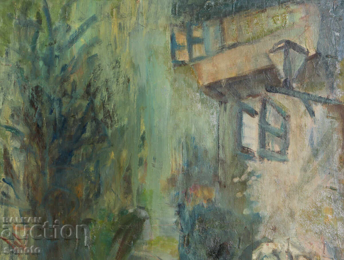 Licitație Tablou vechi pictură în ulei peisaj Licitație Tablou vechi pictură în ulei peisaj