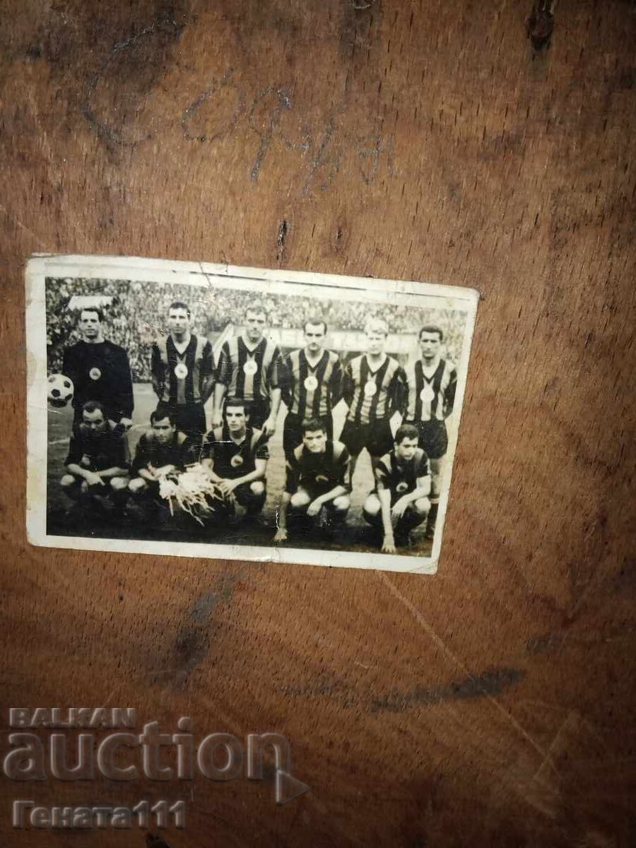 Fotografie cu echipa de fotbal Lokomotiv Sofia