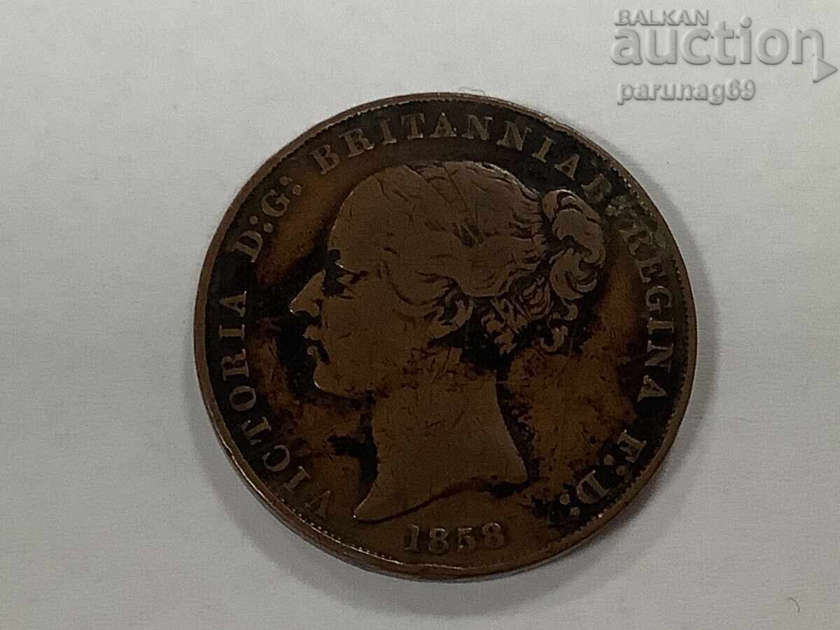 Джърси 1/13 шилинг 1858 година кралица Виктория с цена € 28.00 | 54.76 лв.