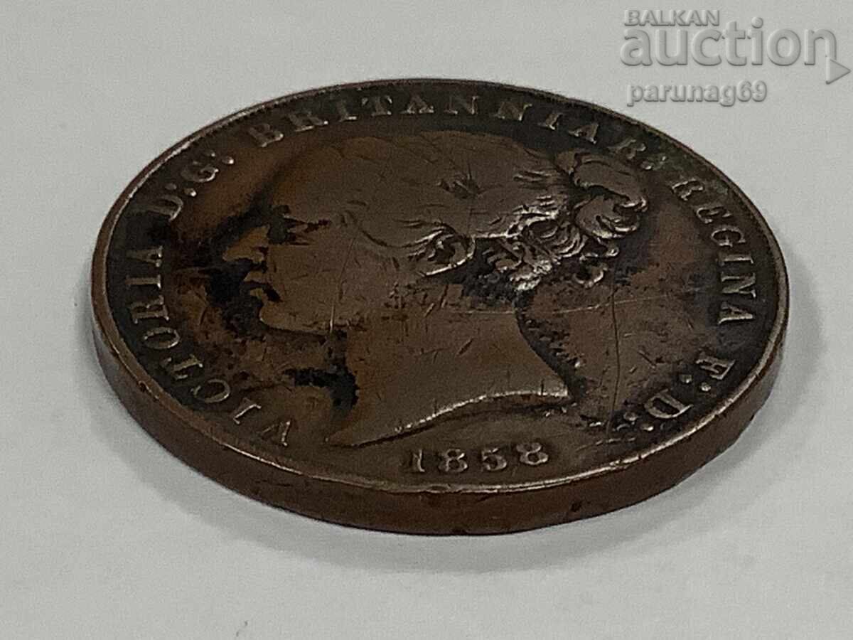 Аукцион Джърси 1/13 шилинг 1858 година кралица Виктория