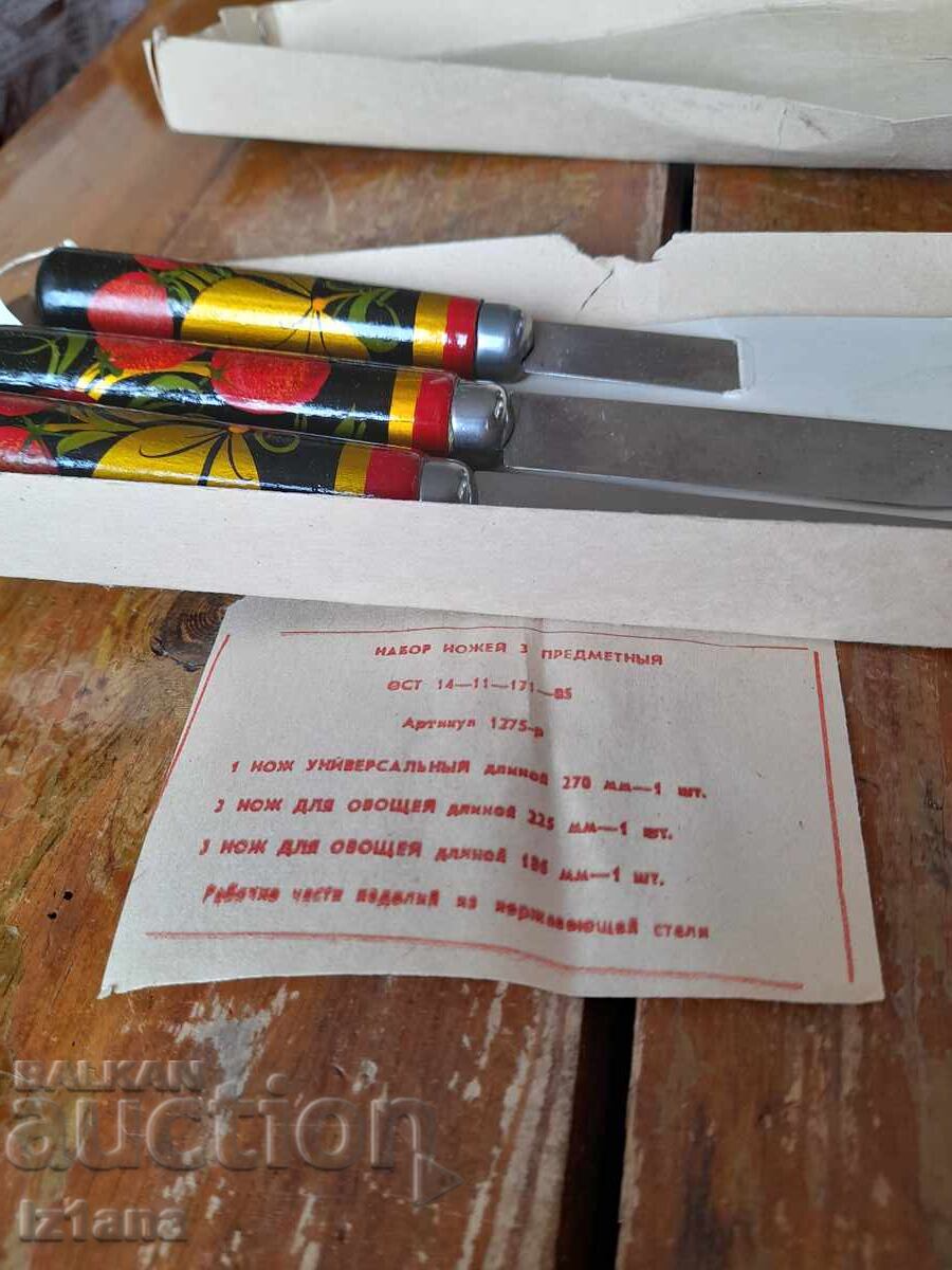 Licitație Set complet de cuțite de bucătărie rusești