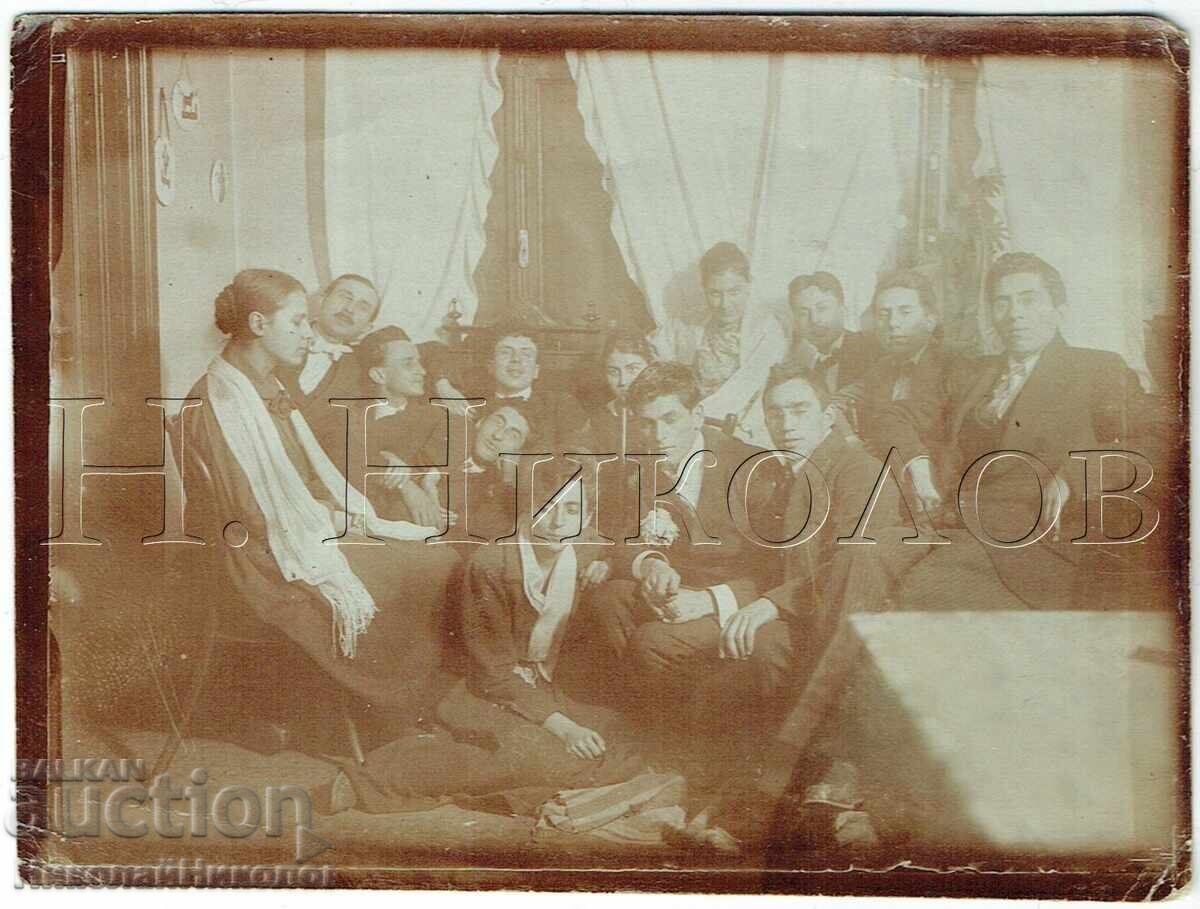 1919 FOTOGRAFIE VECHE SOFIA PETRECERE DE ANUL NOU PENTRU TINERI ZH226