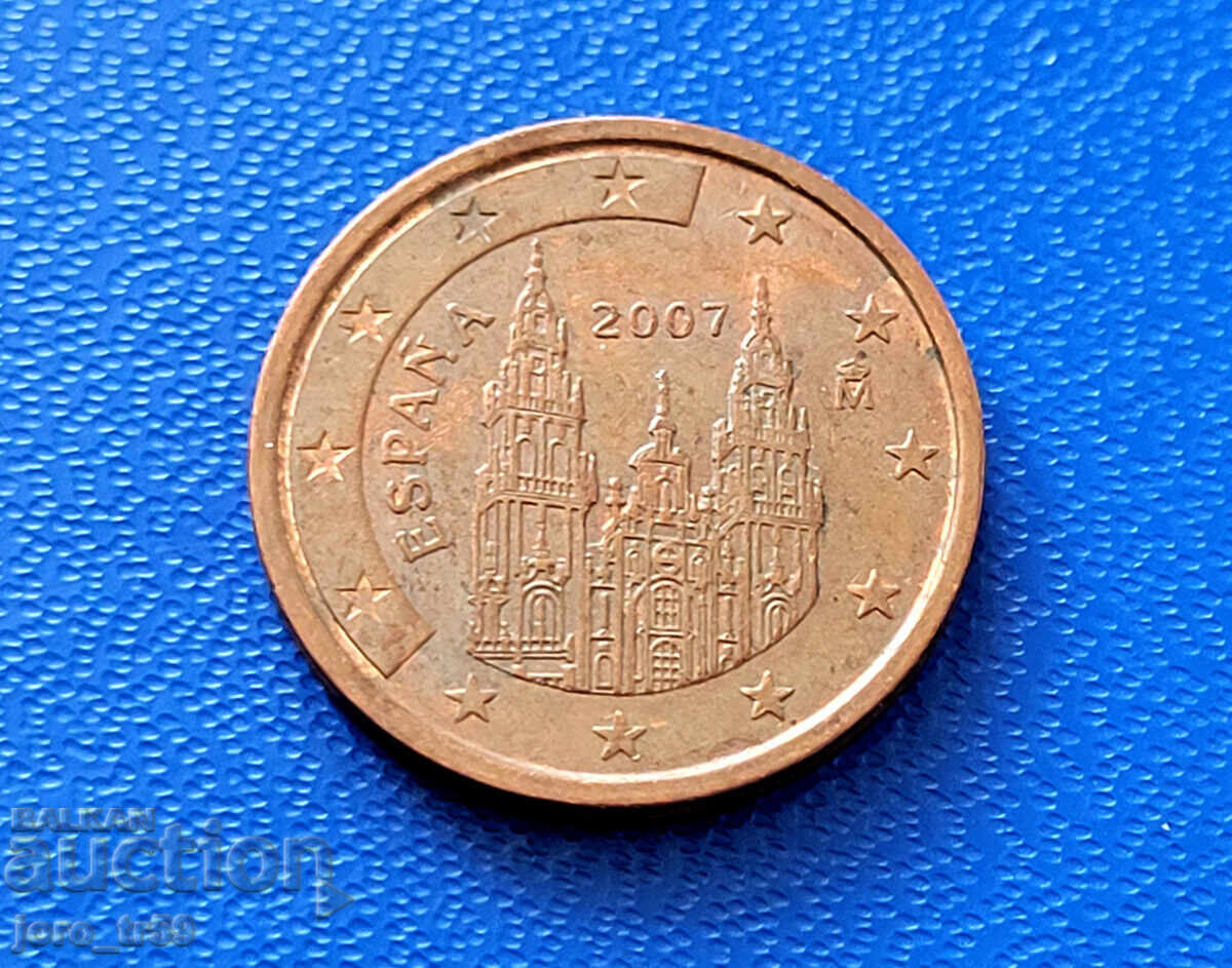 Spania 2 eurocenți Euro cent 2007