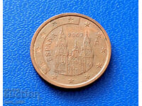Испания 2 евроцента Euro cent 2007