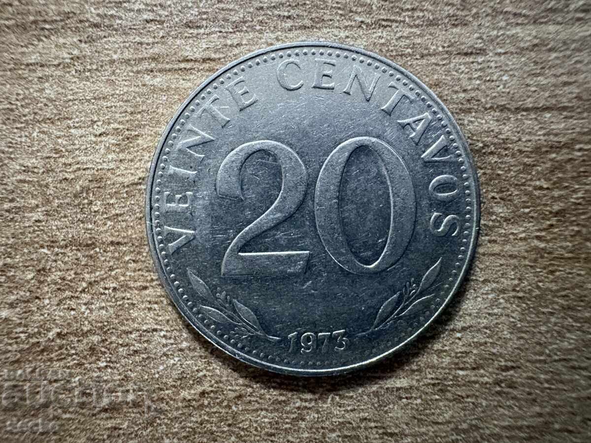 Bolivia - 20 centavos (1973)