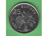 (¯`'•.¸   25 бутут 1998  ГАМБИЯ  UNC   ¸.•'´¯)