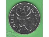 (¯`'•.¸   50 бутут 2014  ГАМБИЯ   ¸.•'´¯)