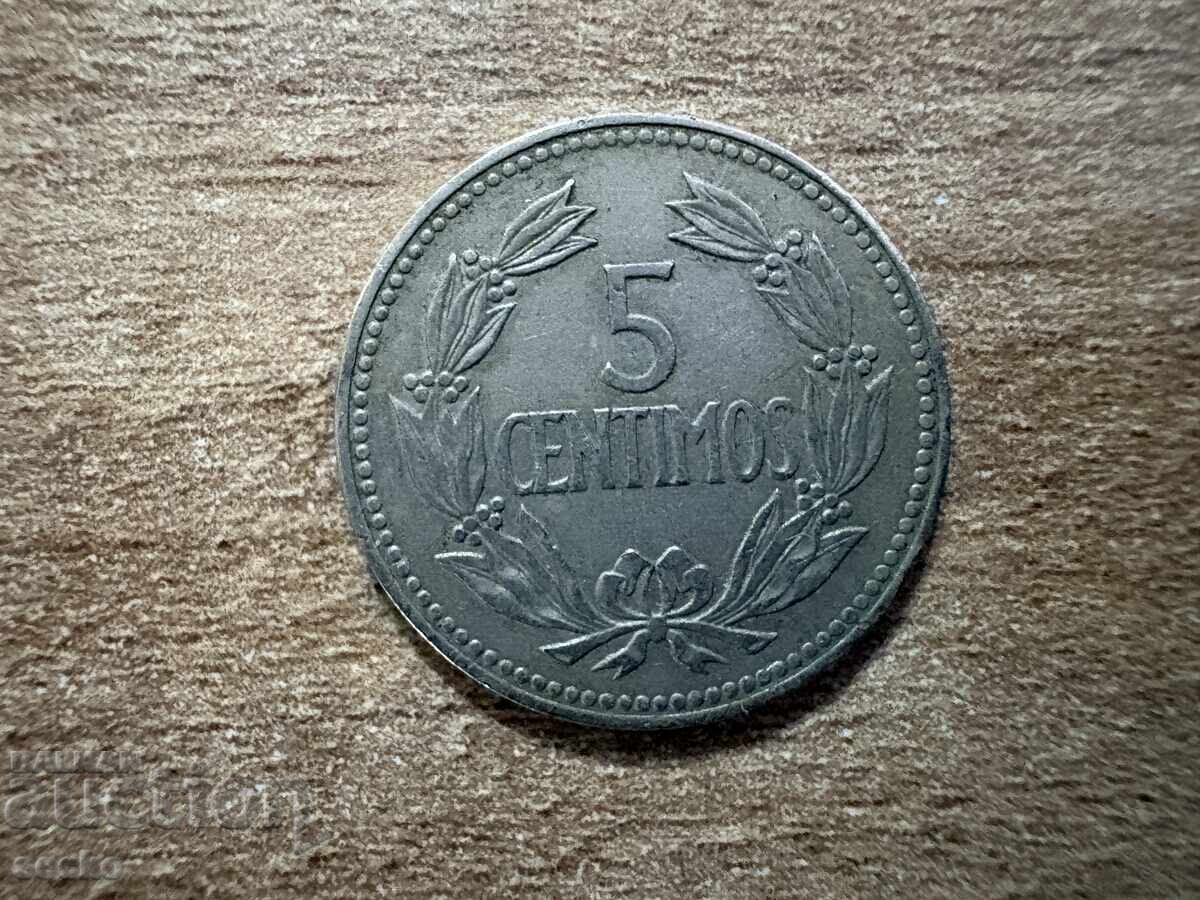 Βενεζουέλα - 5 σεντίμος (1964) Βενεζουέλα - 5 σεντίμος (1964)