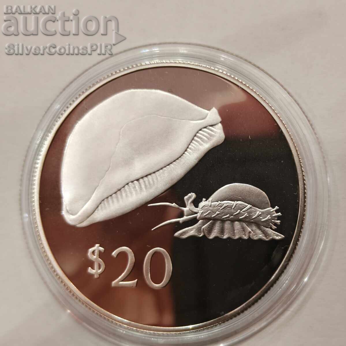 Сребро 20$ 1978 Фиджи Застрашени Животни