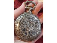 Старинен Швейцарски джобен часовник голям размер