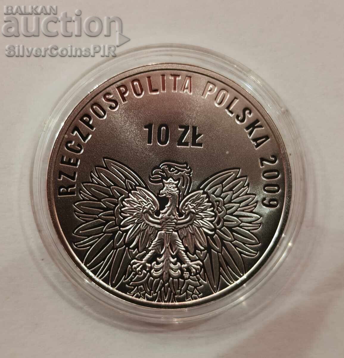 Аукцион Сребро 10 Злоти Всенародни Избори 2009 Полша