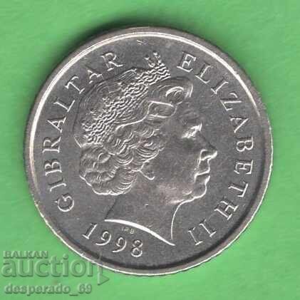 (¯`'•.¸ 5 pence 1998 GIBRALTAR aUNC ¸.•'´¯) cu preț € 1.50 | 2.93 BGN
