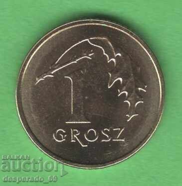 (¯`'•.¸ 1 γρόσι 2019 ΠΟΛΩΝΙΑ UNC- ¸.•'´¯)