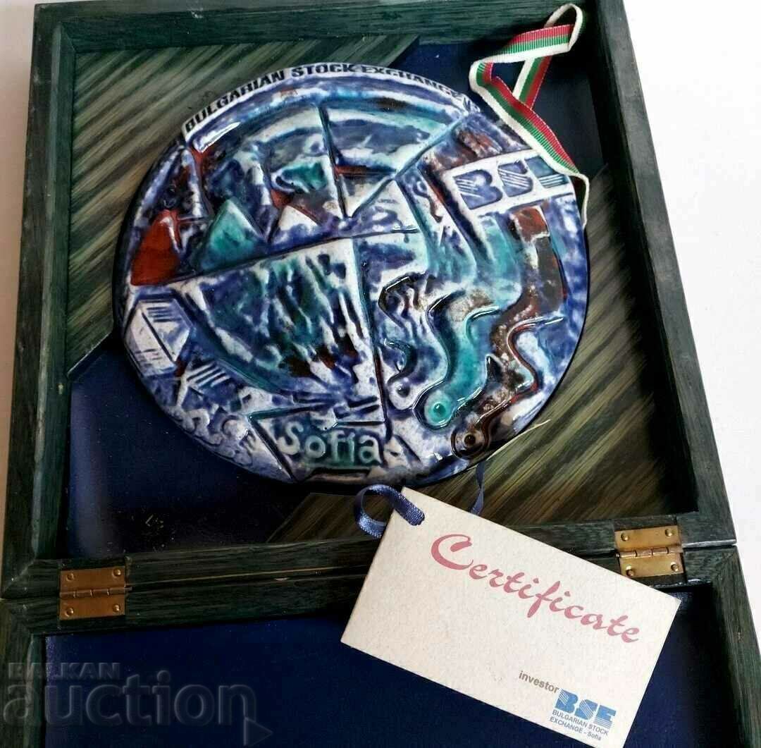 2004 CERTIFICAT BURSA DE VALORI MARI PLACHETE CUTIE