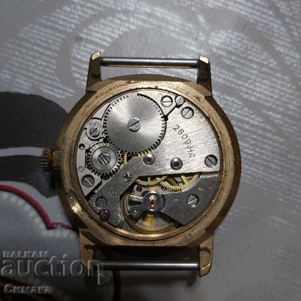 Δημοπρασία Ρωσικό, λειτουργικό ρολόι με επιχρύσωση Au5