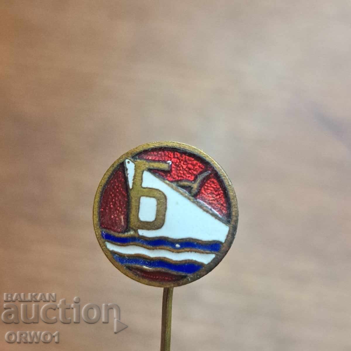 Μπότεφ Μπουργκάς παλαιό σήμα σμάλτο ποδόσφαιρο