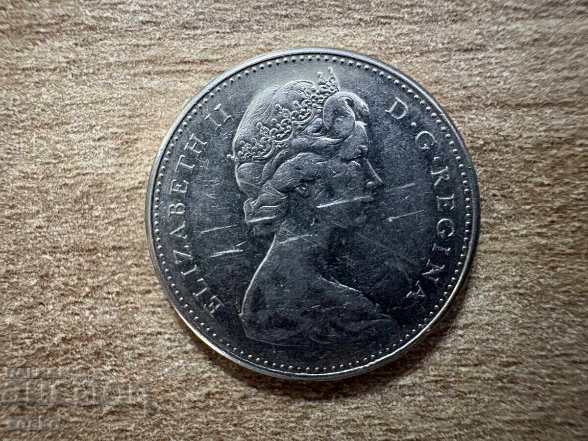 Canada - 5 cenți (1965) cu preț € 0.25 | 0.49 BGN