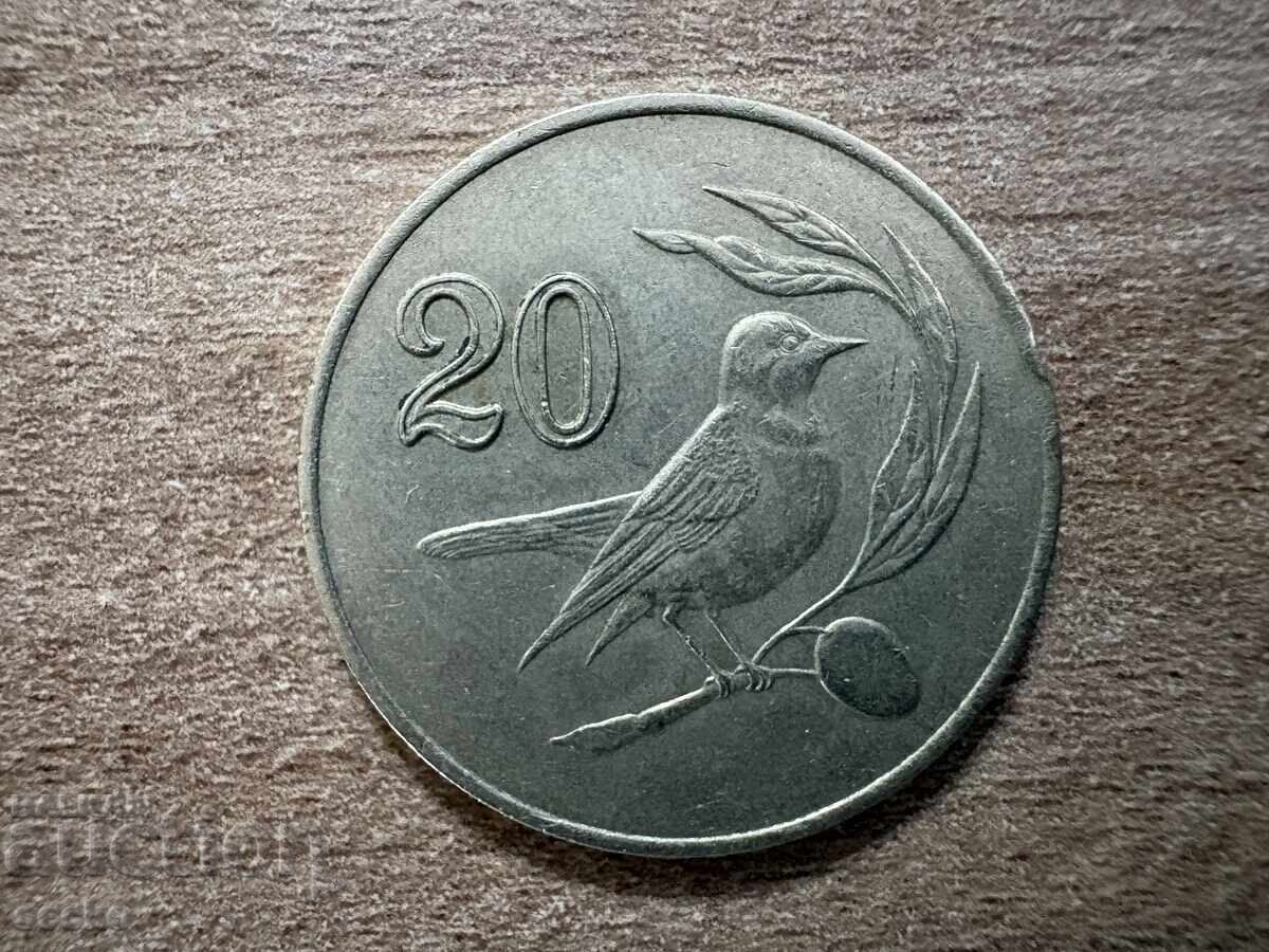 Cipru - 20 cenți (1985)