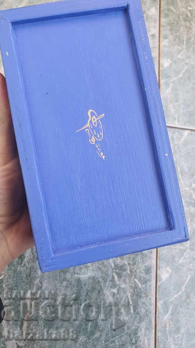 Δημοπρασία Ξύλινο ζωγραφισμένο κουτί του Αγίου Φραγκίσκου