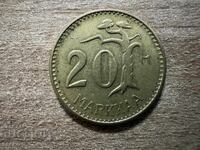 Finlanda - 20 mărci (1954)