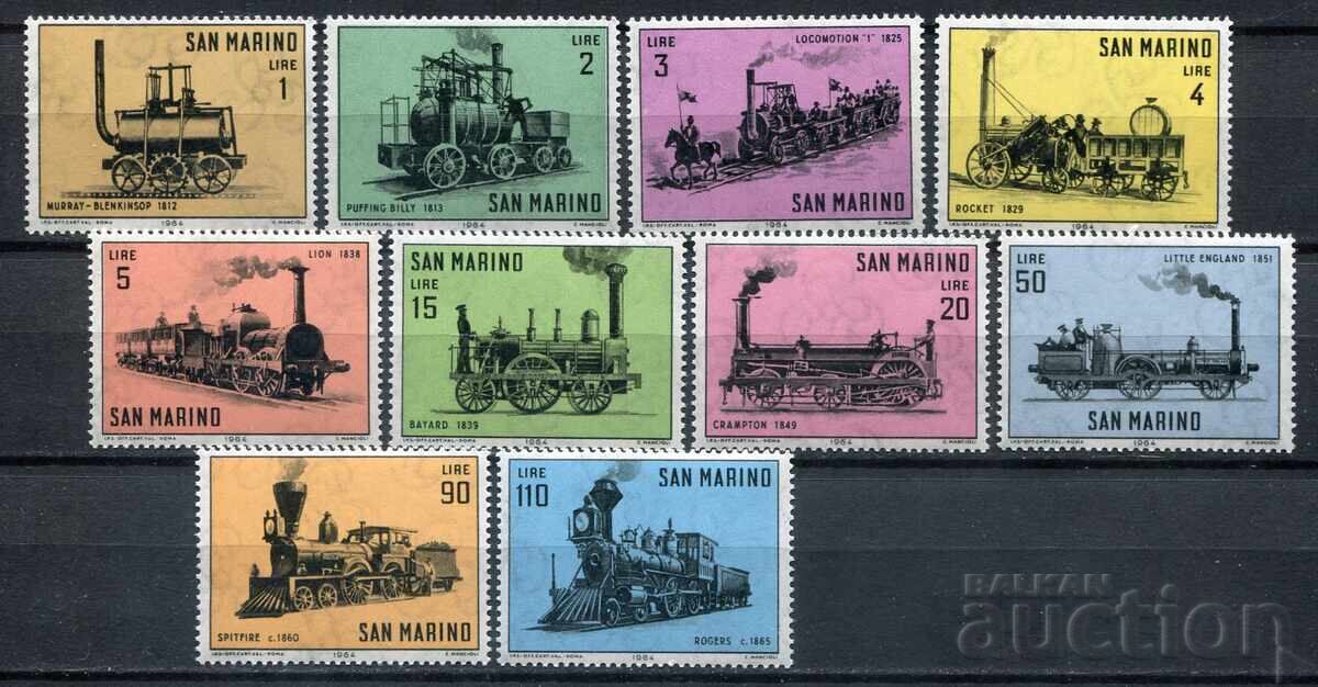 Сан Марино 1964г. MnH - Локомотиви