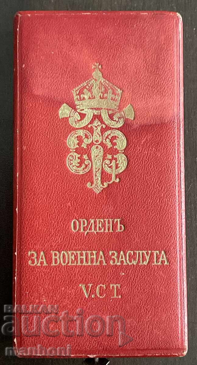 6357 Regatul Bulgariei, Ordinul pentru Merit Militar, clasa V, cu coroană - 6