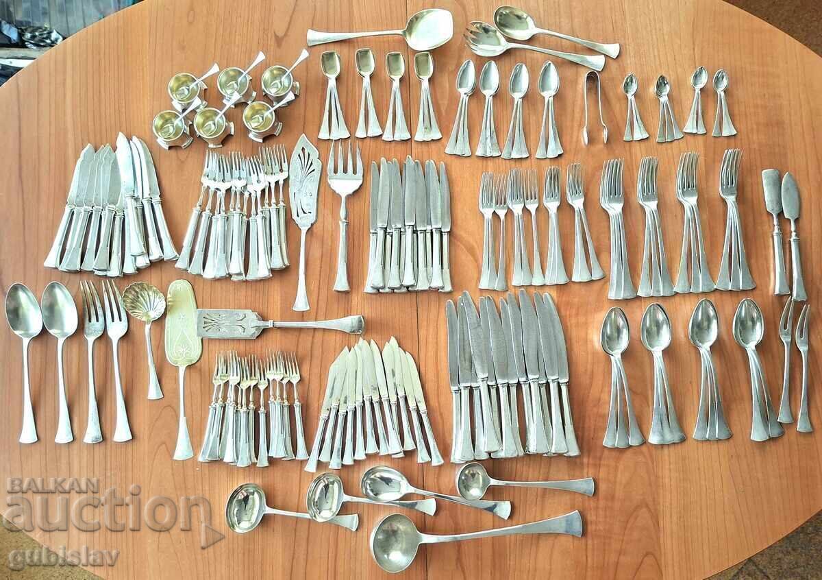 Silver cutlery, Austria, 1920s, 7898 g - 6 Silver cutlery, Austria, 1920s, 7898 g - 6