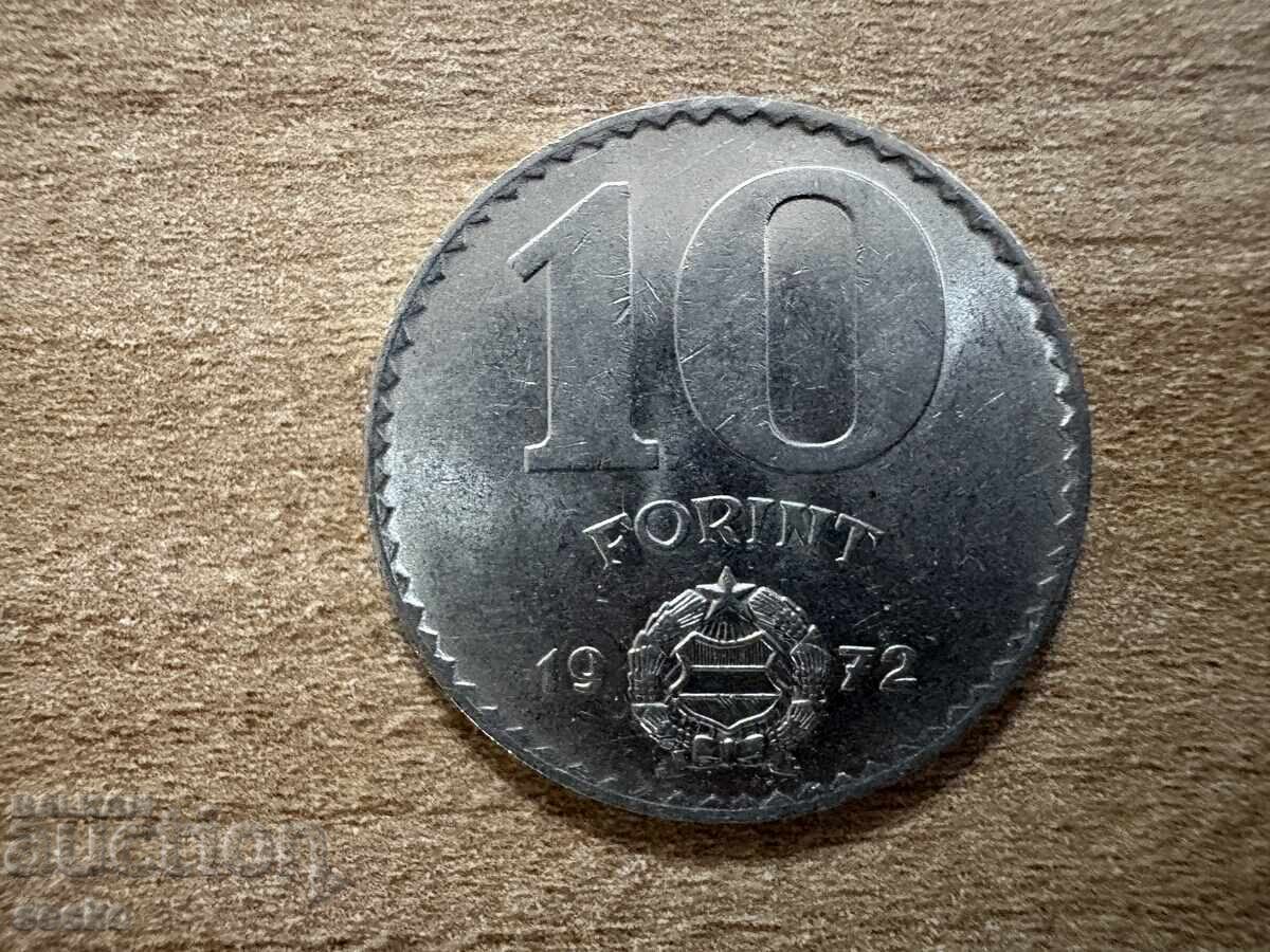 Ungaria - 10 forinți (1972) Ungaria - 10 forinți (1972)