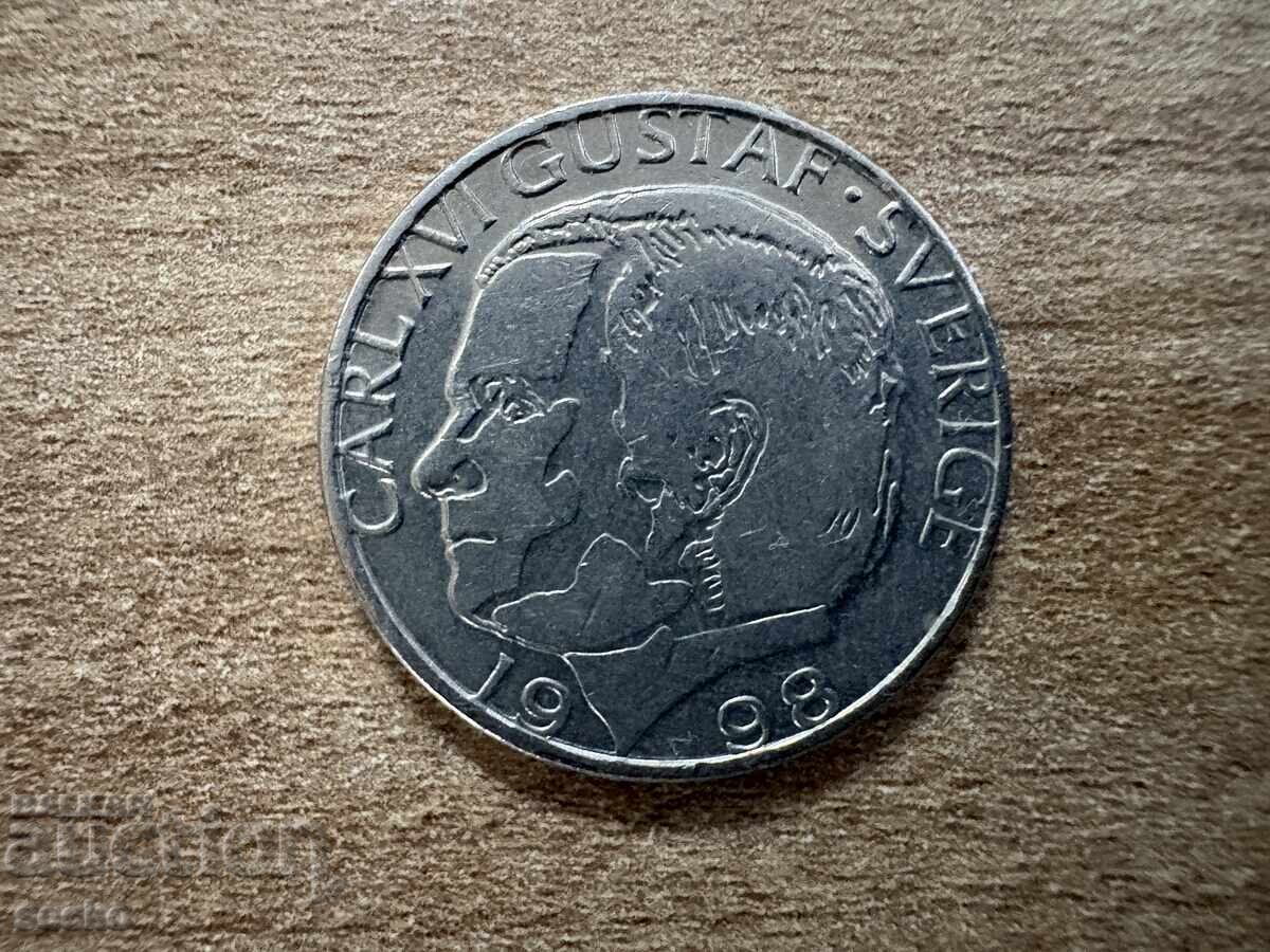 Σουηδία - 1 κρόνα (1998) με τιμή € 0.25 | 0.49 BGN Σουηδία - 1 κρόνα (1998) με τιμή € 0.25 | 0.49 BGN