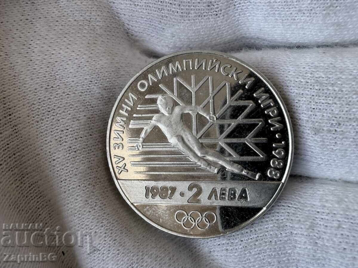 NRB 2 leva 1987 Χειμερινοί Ολυμπιακοί Αγώνες Σλάλομ