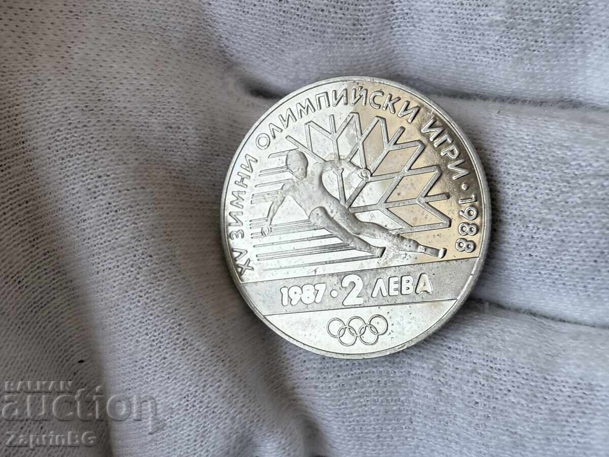 NRB 2 leva 1987 Χειμερινοί Ολυμπιακοί Αγώνες Σλάλομ