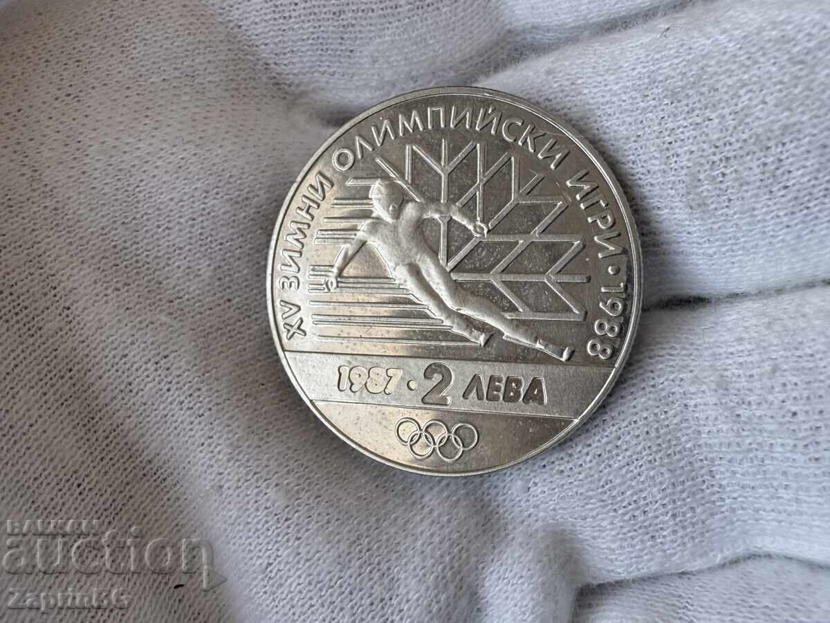NRB 2 leva 1987 Χειμερινοί Ολυμπιακοί Αγώνες Σλάλομ
