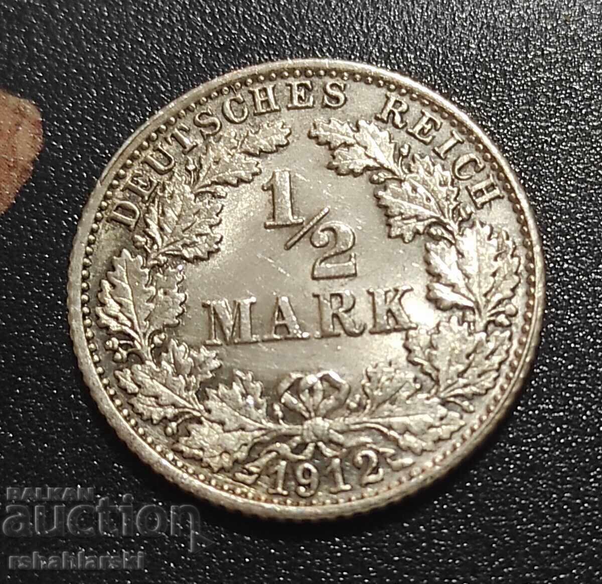 German coin 1/2 mark "F" [1912]
