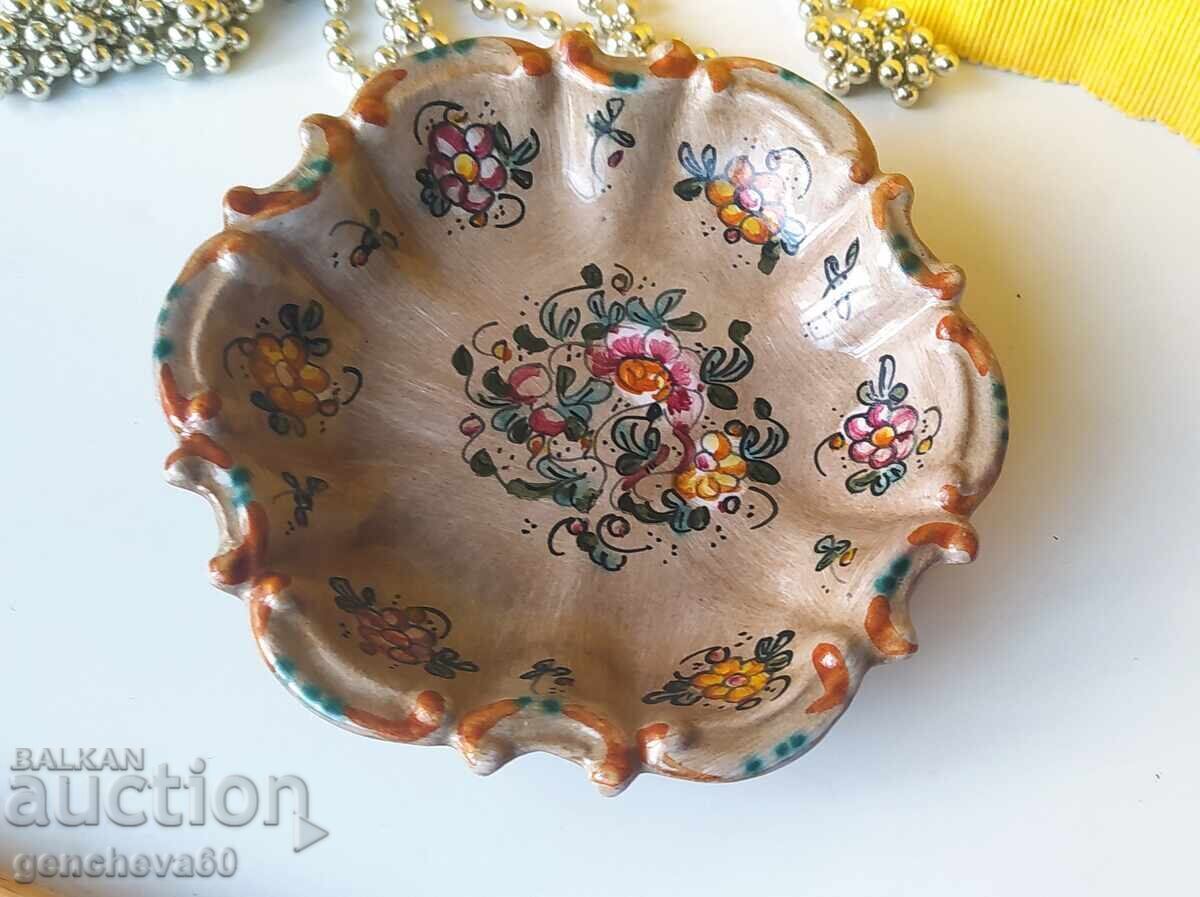 Farfurie decorativă din ceramică vintage GUBBIO - 6