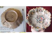 Vintage ceramic decorative plate GUBBIO