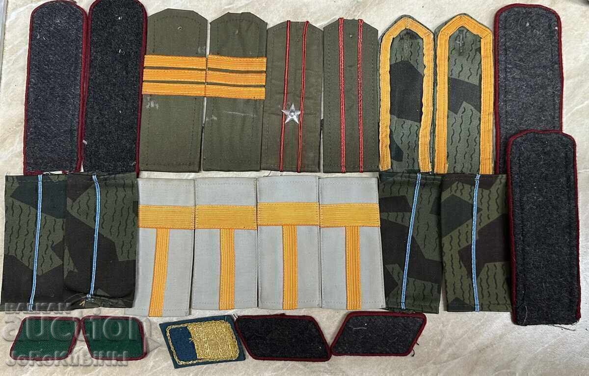 LOT Epoleți și Petlițe Vechi — 11 seturi