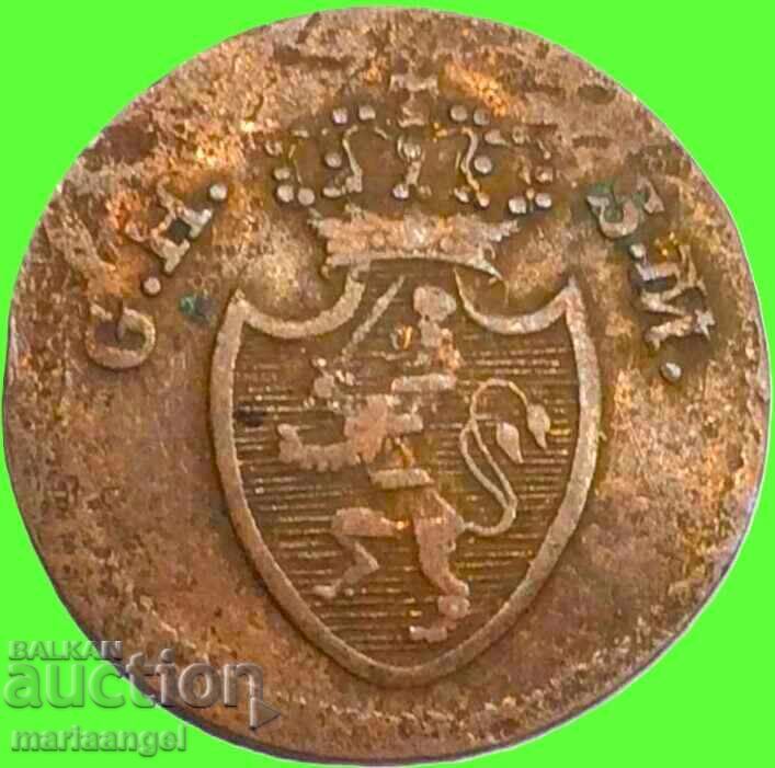 1 pfennig 1819 Σαξονία Γερμανία χαλκός - 6