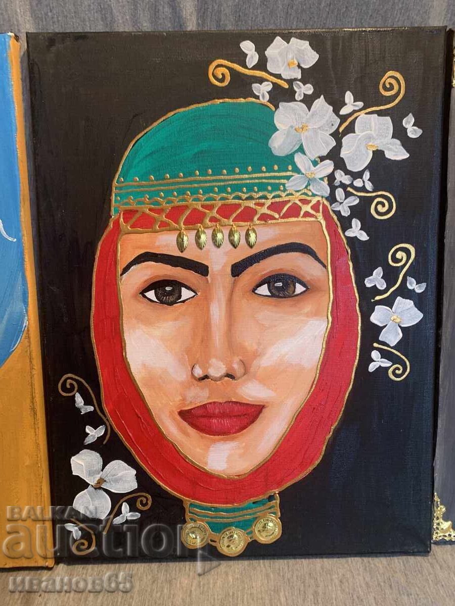 Delivery of Paintings, portraits of girls