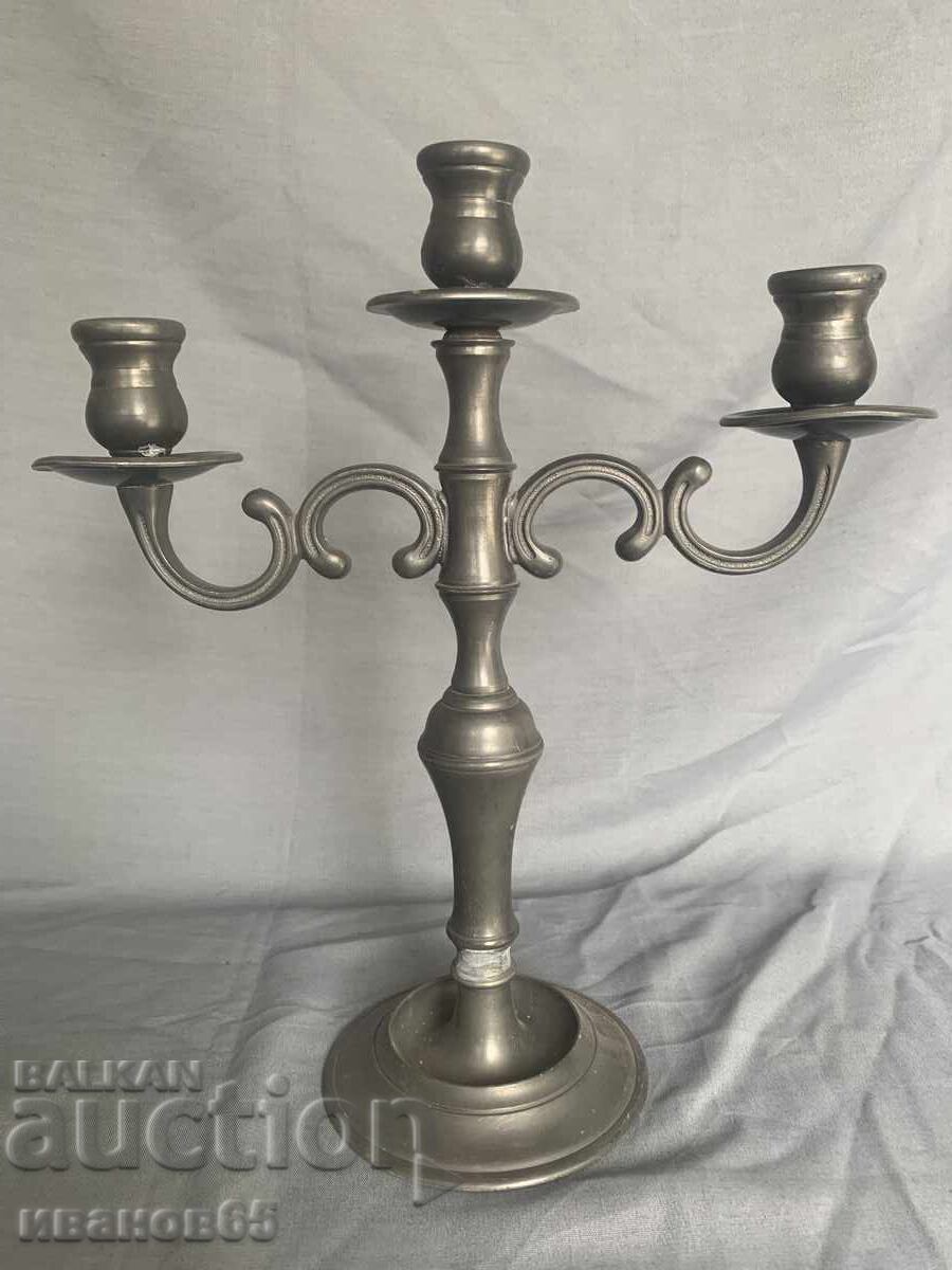 свещник тройка калаен с цена € 30.68 | 60.00 лв.