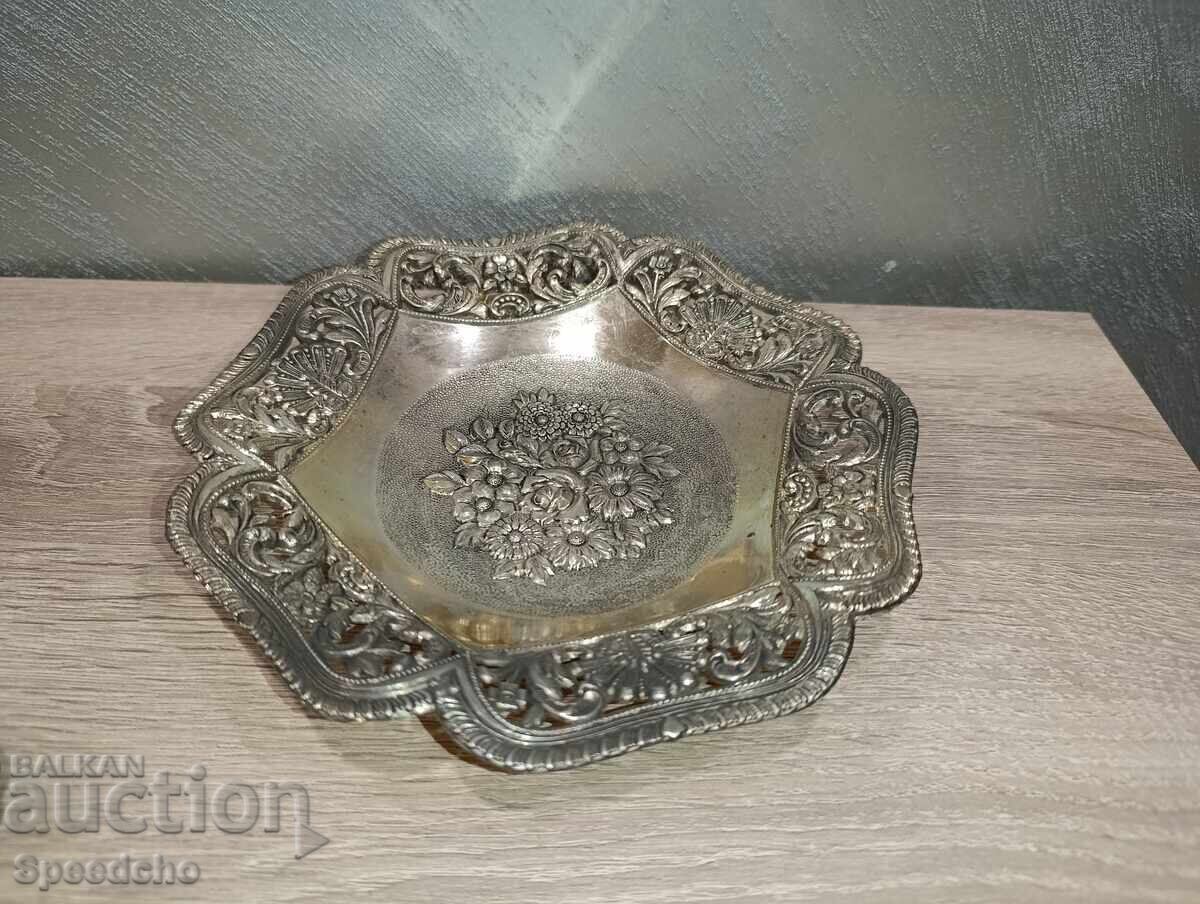 Ασημένια παλιά φρουτιέρα - 5