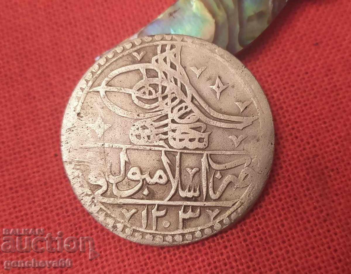 Livrarea Monedă de argint otomană 100 para Selim al III-lea 1203/anul 5