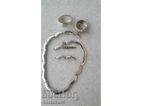 Silver-plated necklace and others