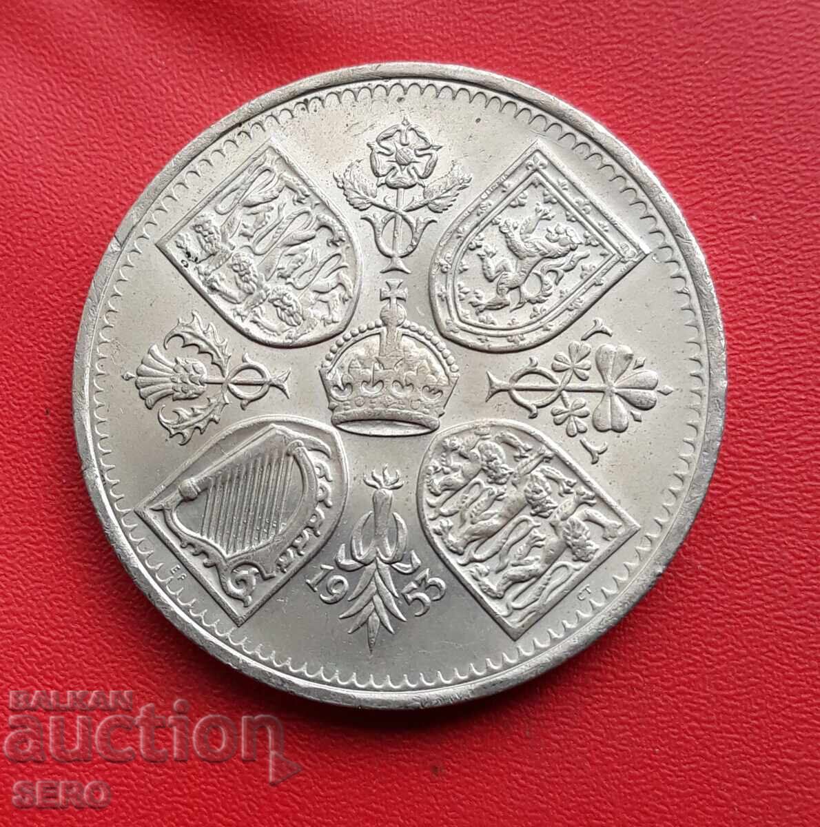 UK - 5 Shillings 1953 - Coronation of Elizabeth II with price € 4.01 | 7.84 BGN UK - 5 Shillings 1953 - Coronation of Elizabeth II with price € 4.01 | 7.84 BGN