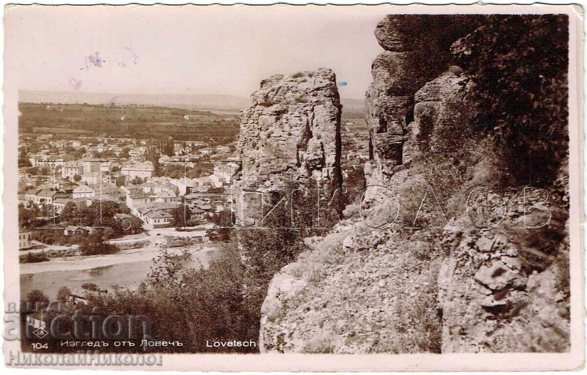 1937 Old Postcard View of Lovech Pink Paskov J248