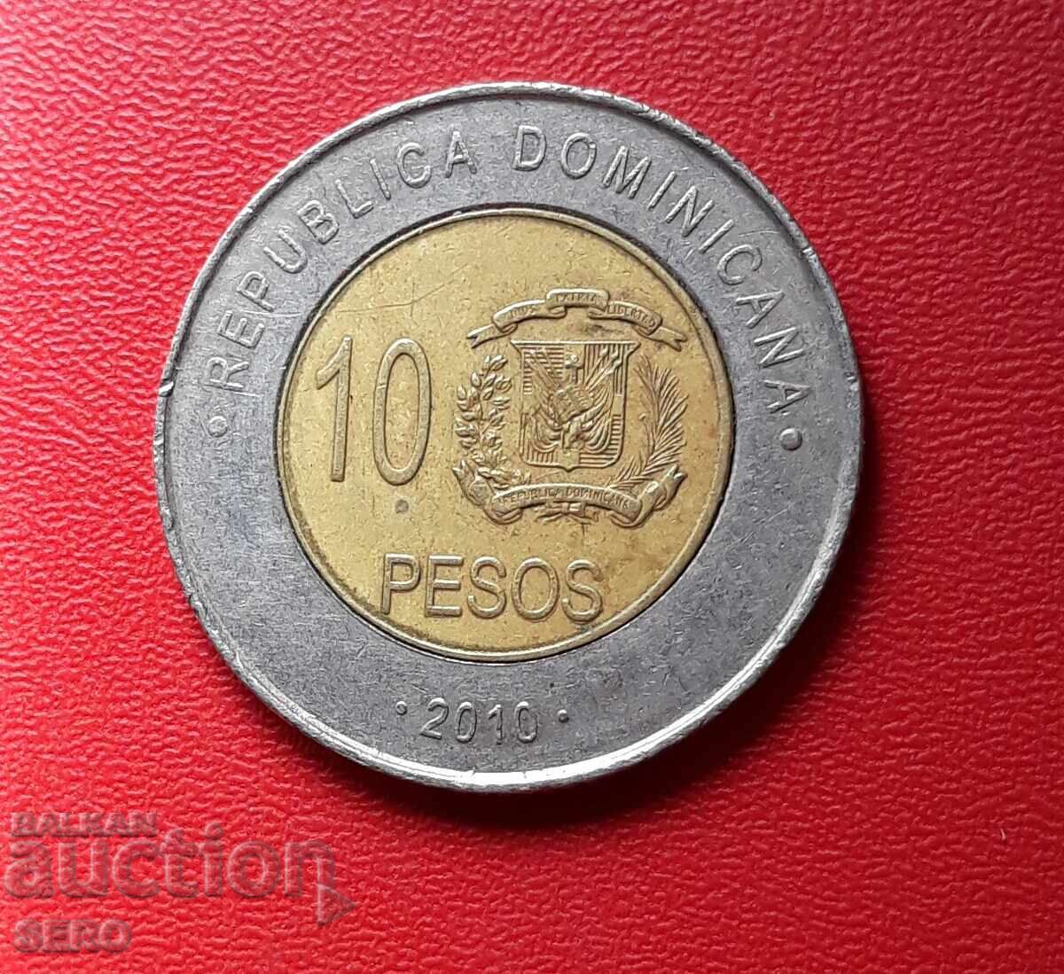 Republica Dominicană - 10 pesos 2010