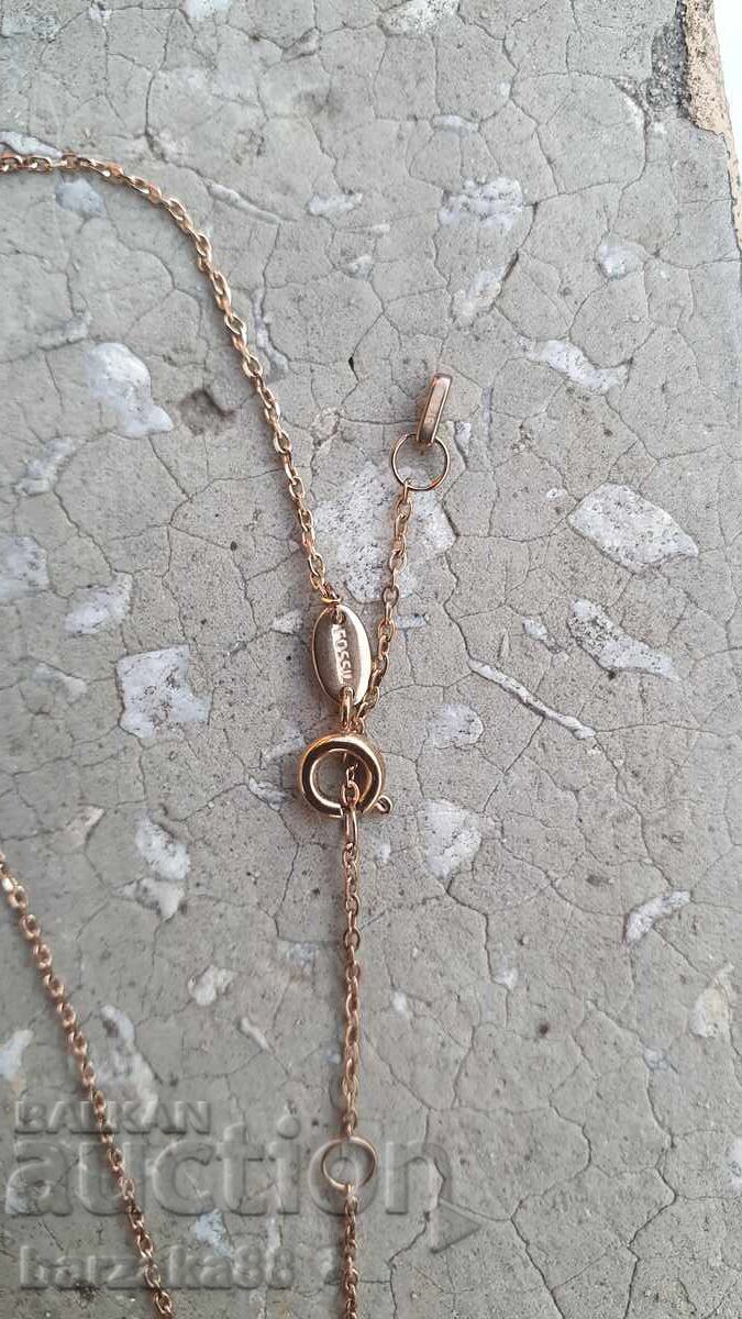 Licitație Colier Fossil Placat cu Aur