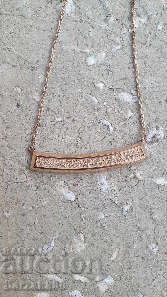 Colier Fossil Placat cu Aur