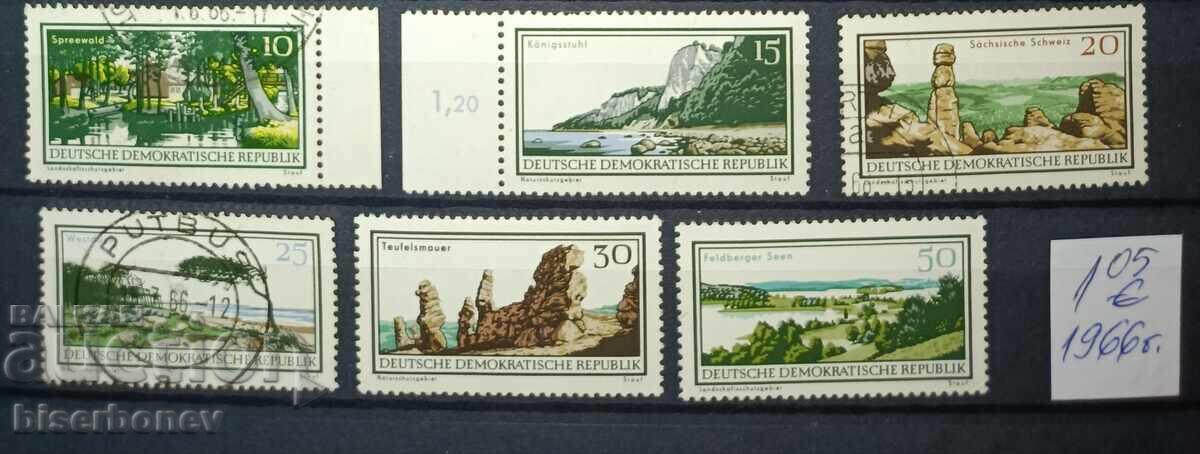 1966, DDR, ΓΔΡ, καθαρά οπισθόφυλλα