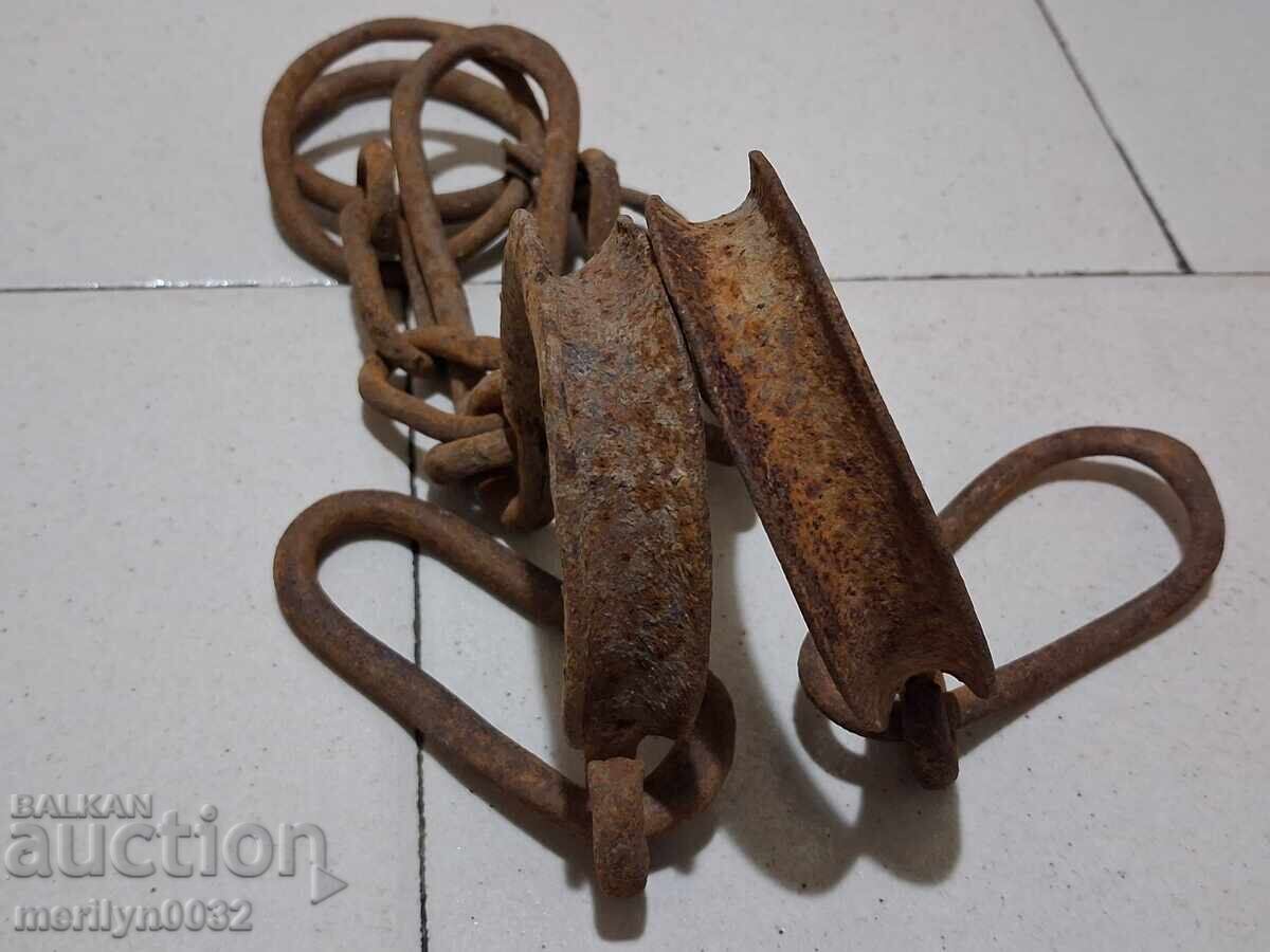 Catarame forjate manual, cătușe, lanț, fier forjat - 5